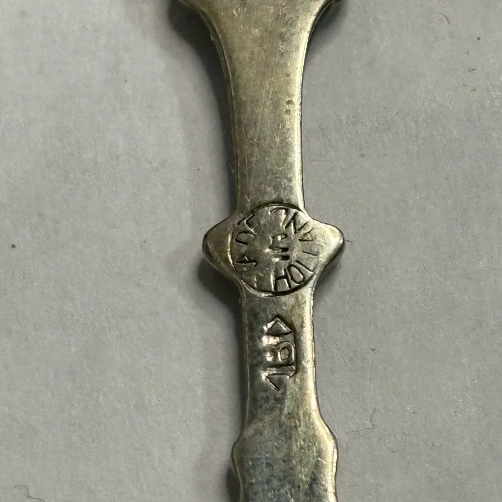 Vintage 1970s Silver Souvenir Articulated WINDMILL SPOON, Made in Holland